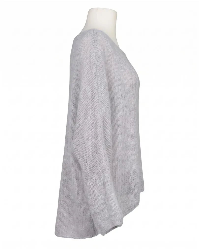 Oversize Pullover Grobstrick in  hellgrau von New Collection (Bild 2)