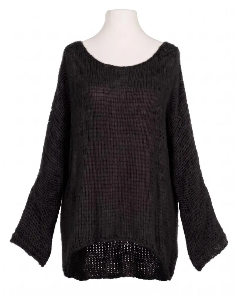 Oversize Pullover Grobstrick in  schwarz von New Collection (Bild 1)