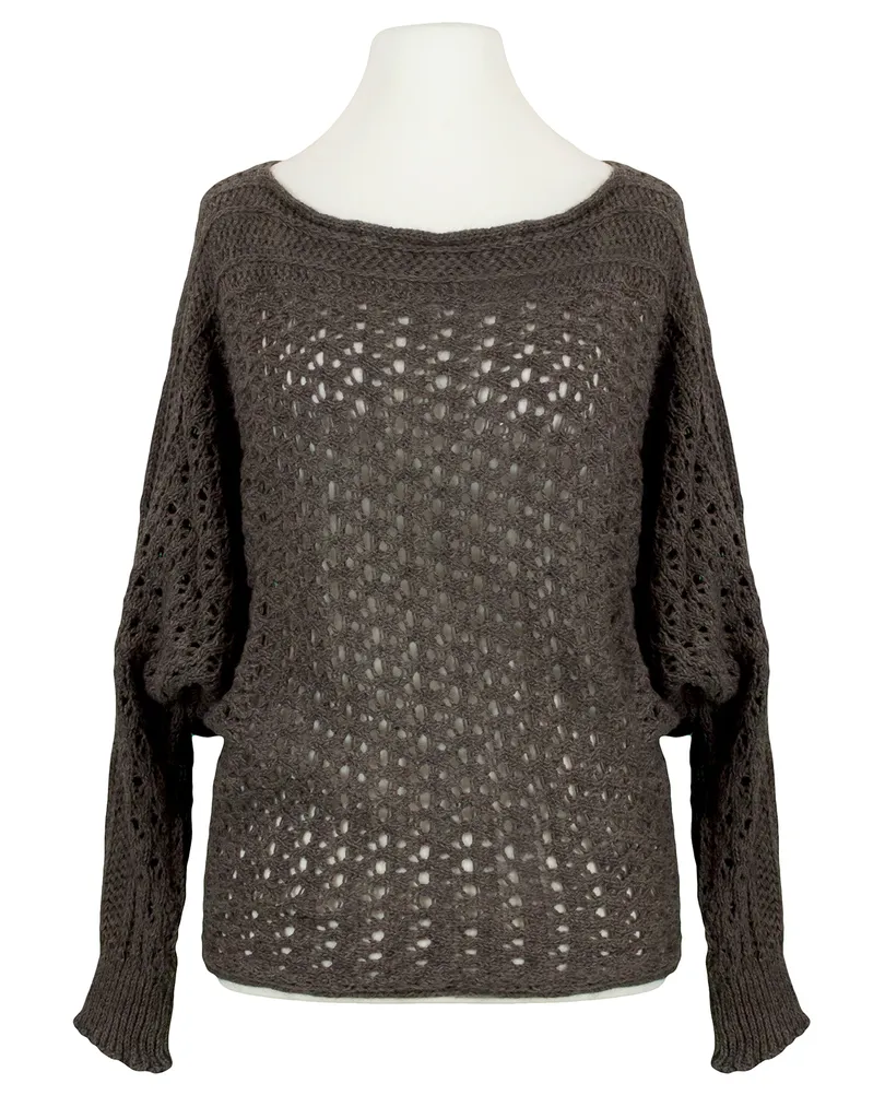 Pullover Ajourstrick in  braun von ZYC Italy (Bild 1)