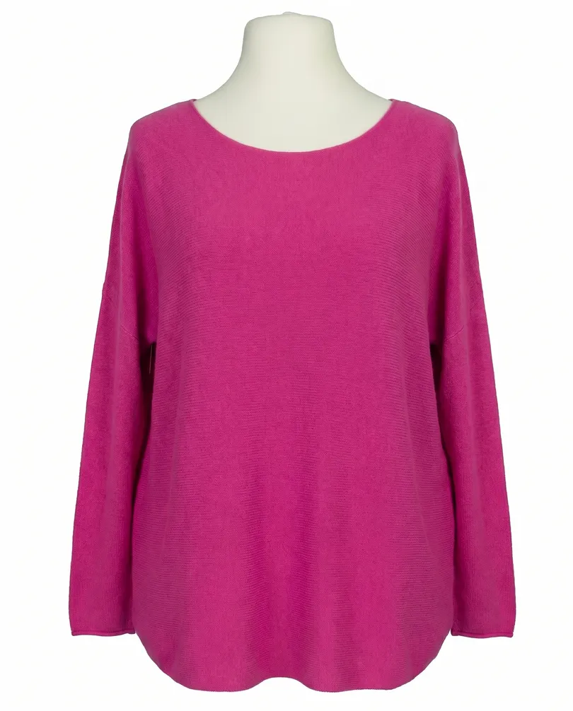 Pullover Basic in  pink von Made in Italy (Bild 1)