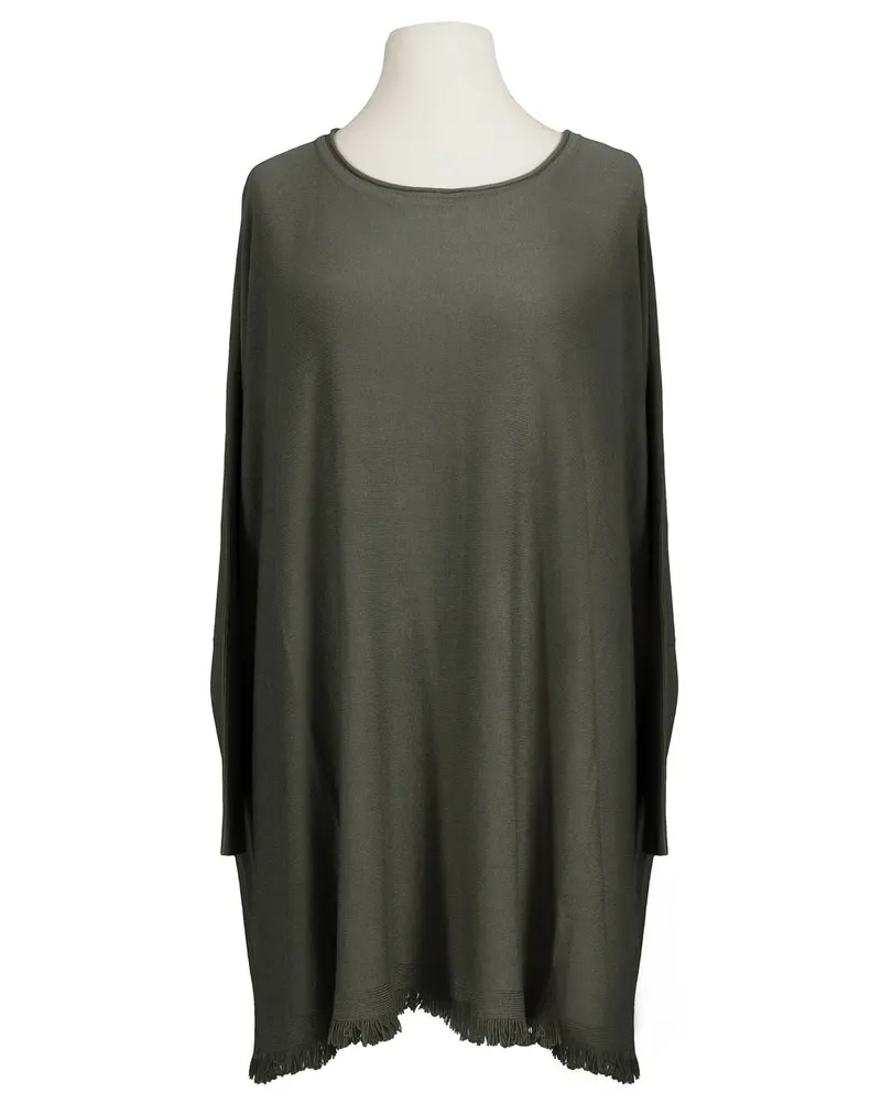 Pullover Fransen in  oliv von Made in Italy (Bild 1)