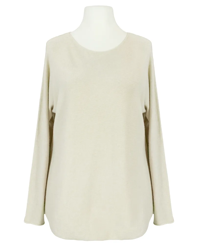 Pullover gerader Schnitt in beige von Made in Italy