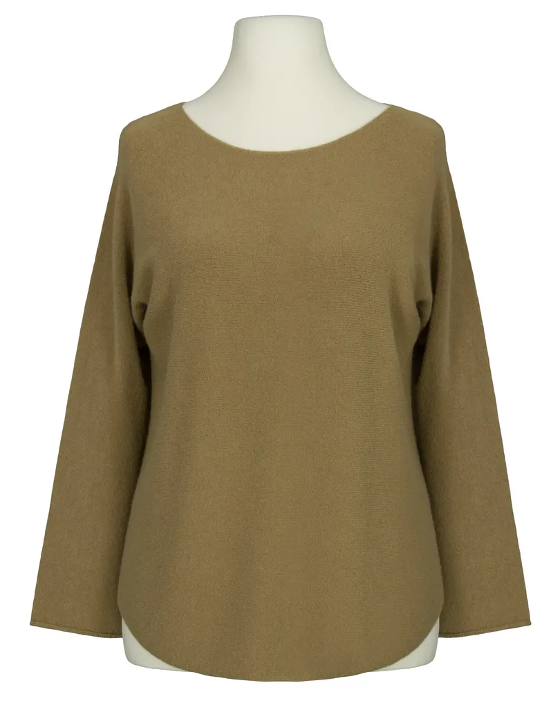 Pullover gerader Schnitt in  cognac von Made in Italy (Bild 1)