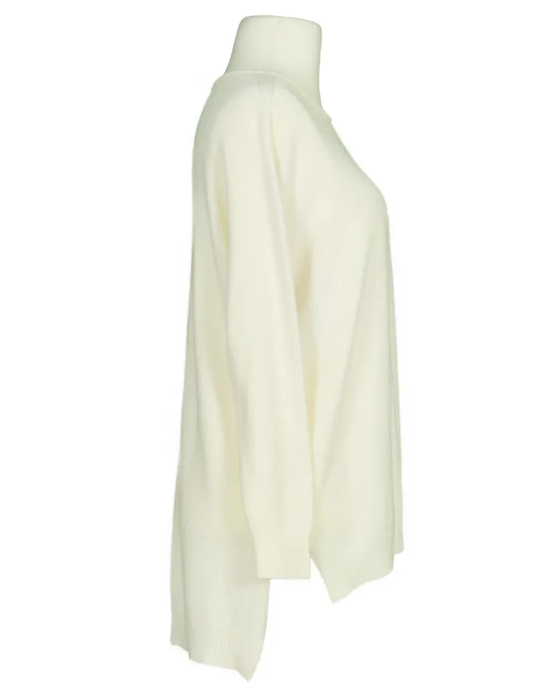 Pullover gerader Schnitt in  creme von Made in Italy (Bild 2)