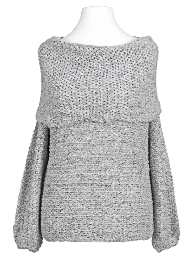 Pullover Grobstrick in  grau von H.liesel (Bild 2)
