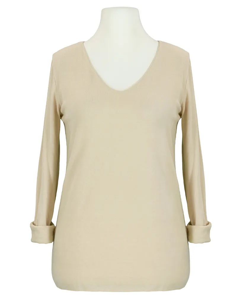 Pullover in Shirt Optik in  beige von Selected Touch (Bild 1)