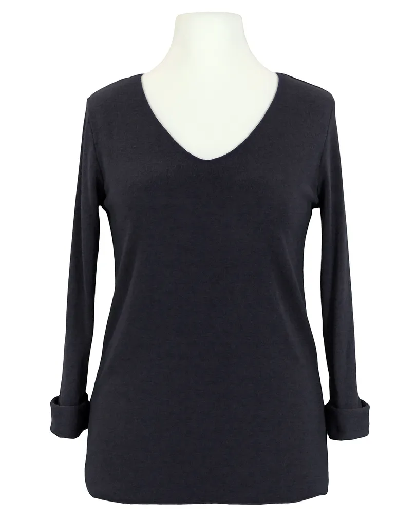 Pullover in Shirt Optik in  schwarz von Selected Touch (Bild 1)