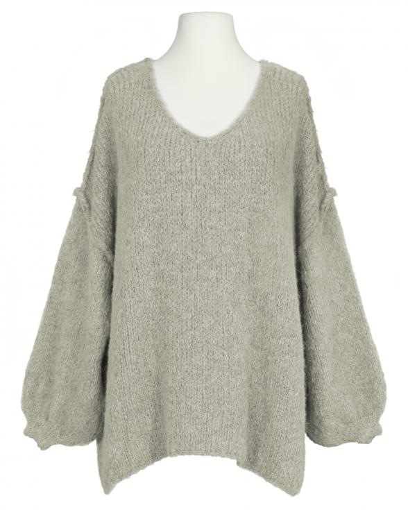 Pullover Inside-Out in beige von Made in Italy