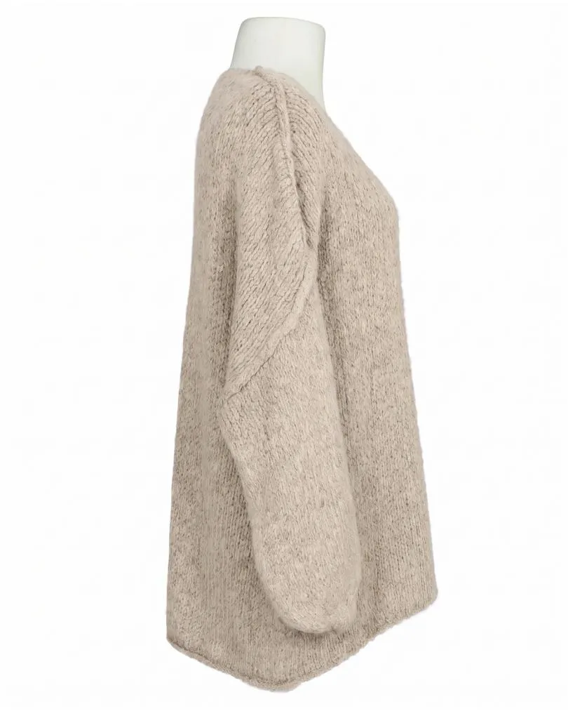 Pullover Inside-Out in  beige von Made in Italy (Bild 2)