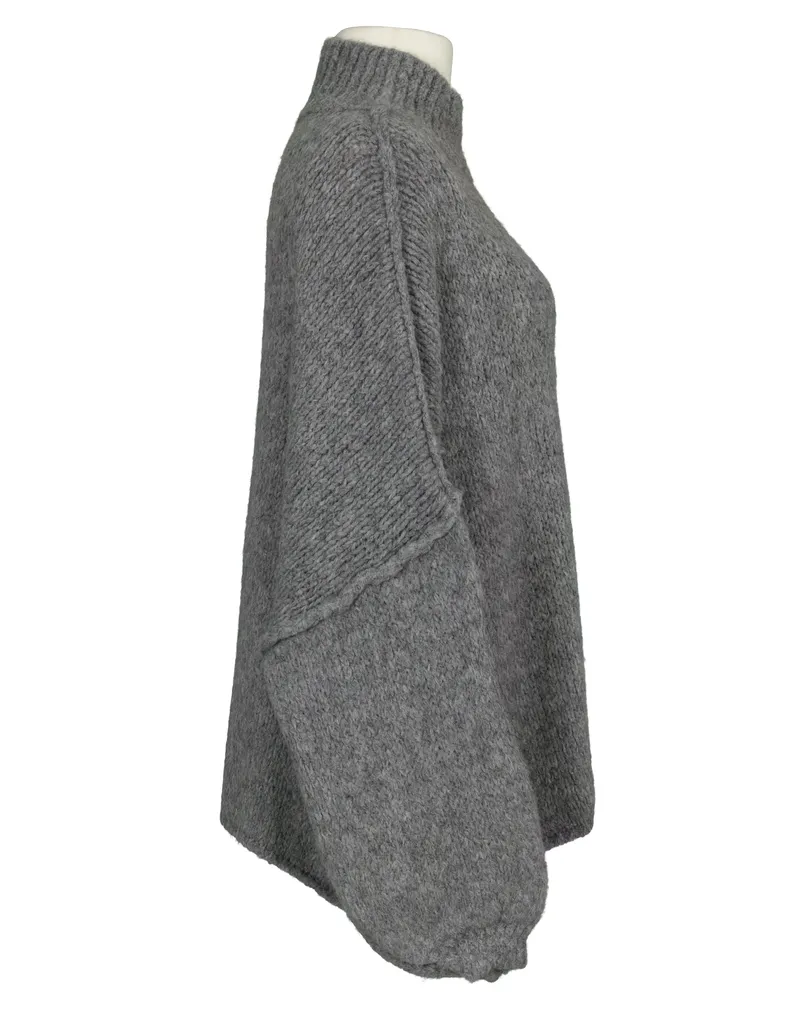 Pullover Inside-Out in  grau von Made in Italy (Bild 2)