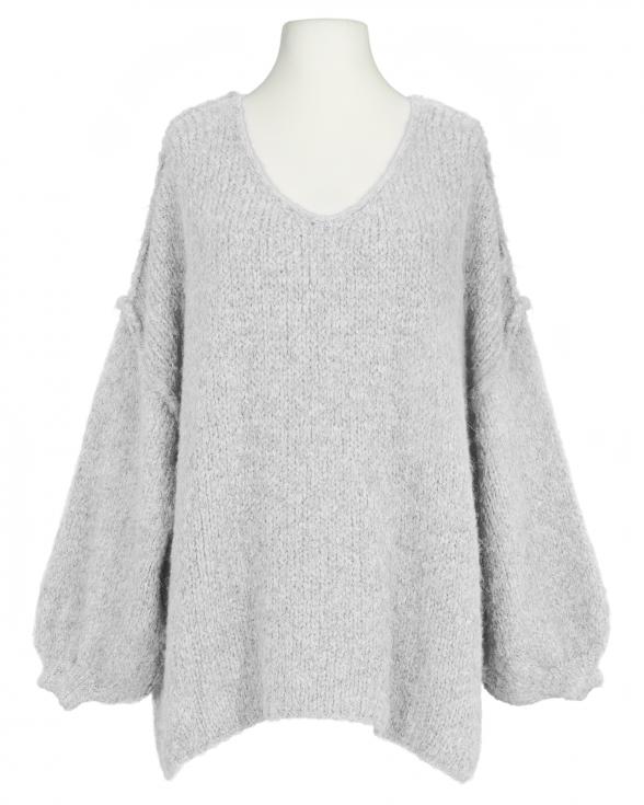 Pullover Inside-Out in grau von Made in Italy