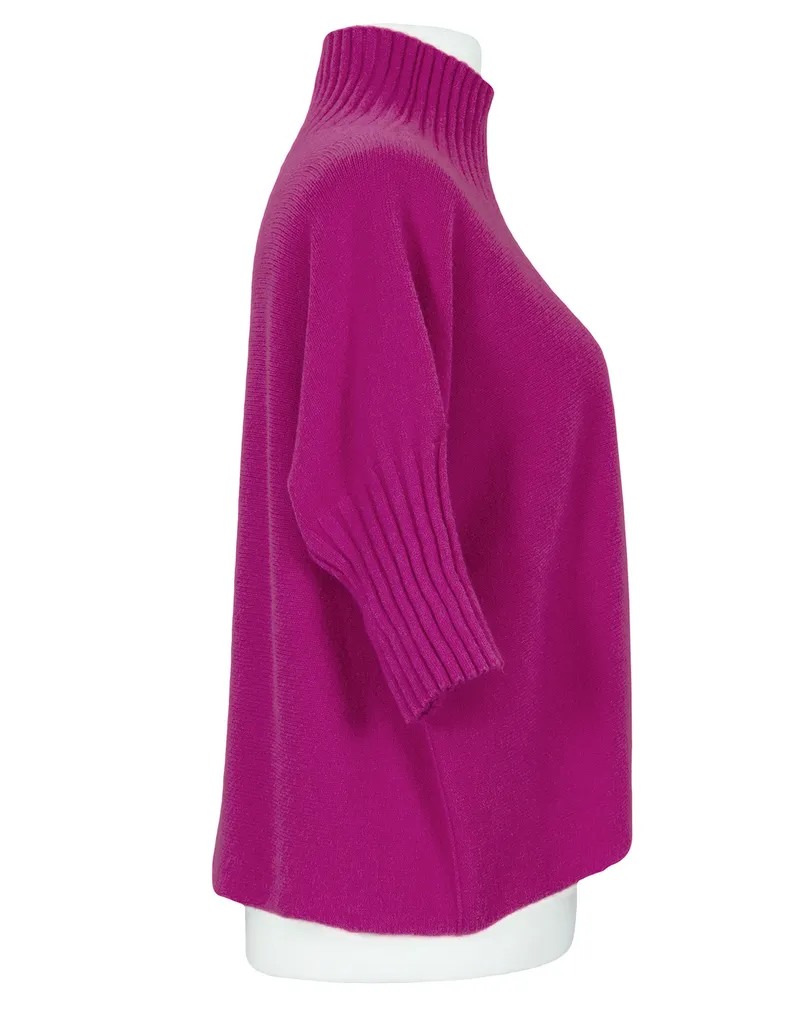 Pullover Kastenform in  beere von Made in Italy (Bild 2)