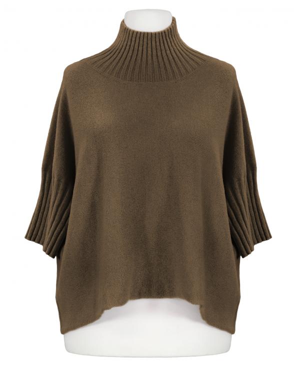 Pullover Kastenform in braun von Made in Italy