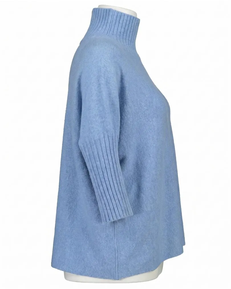 Pullover Kastenform in  hellblau von Made in Italy (Bild 2)