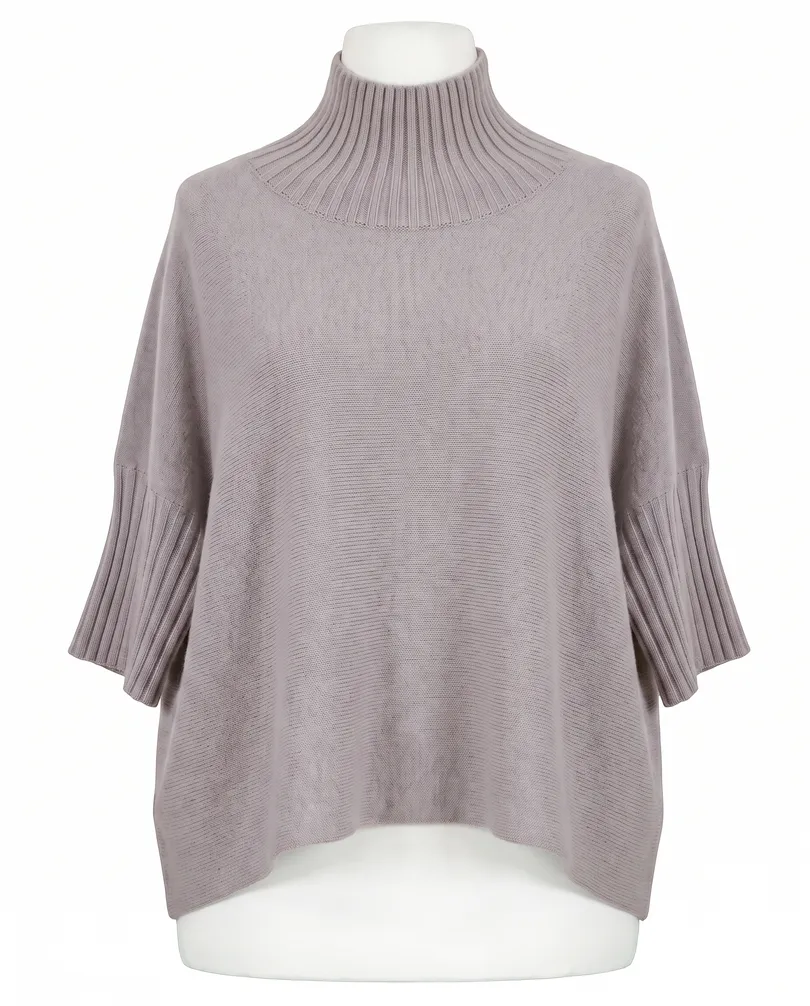 Pullover Kastenform in  hellbraun von Made in Italy (Bild 1)