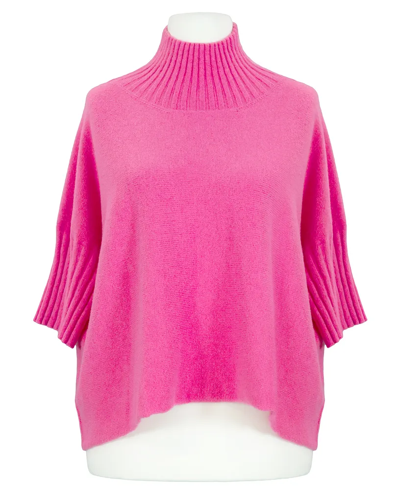 Pullover Kastenform in  hellpink von Made in Italy (Bild 1)