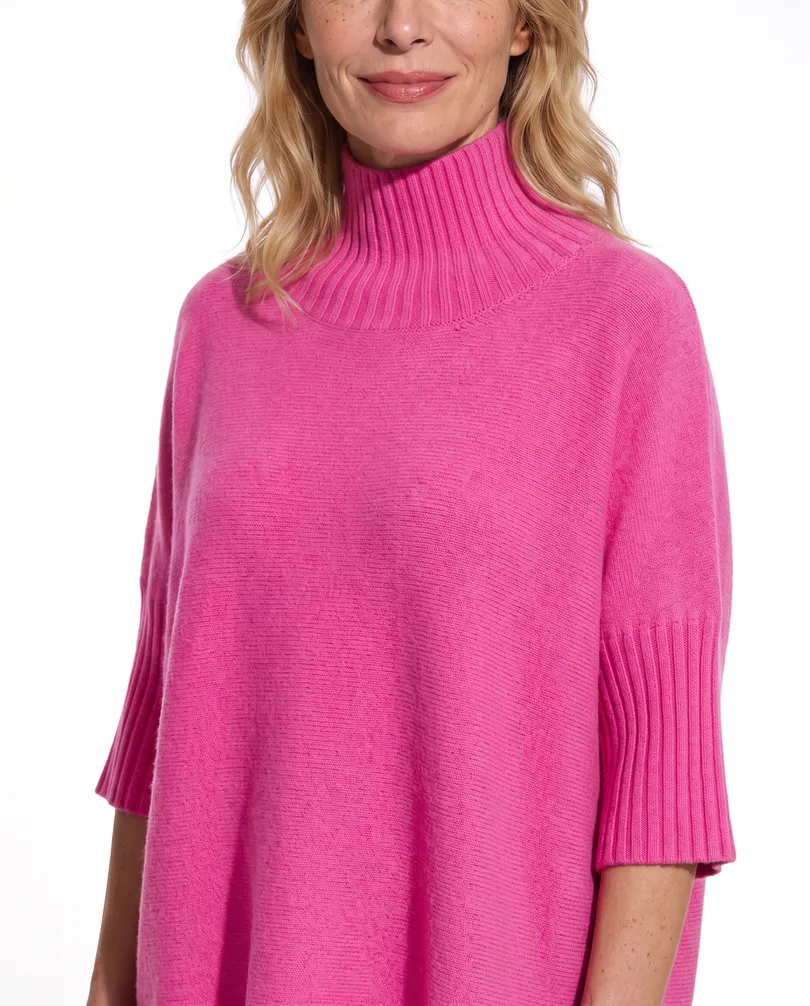 Pullover Kastenform in  hellpink von Made in Italy (Bild 4)