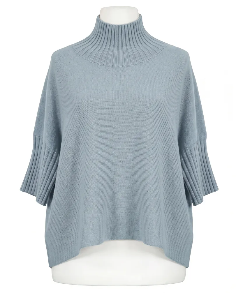 Pullover Kastenform in  mint von Made in Italy (Bild 1)