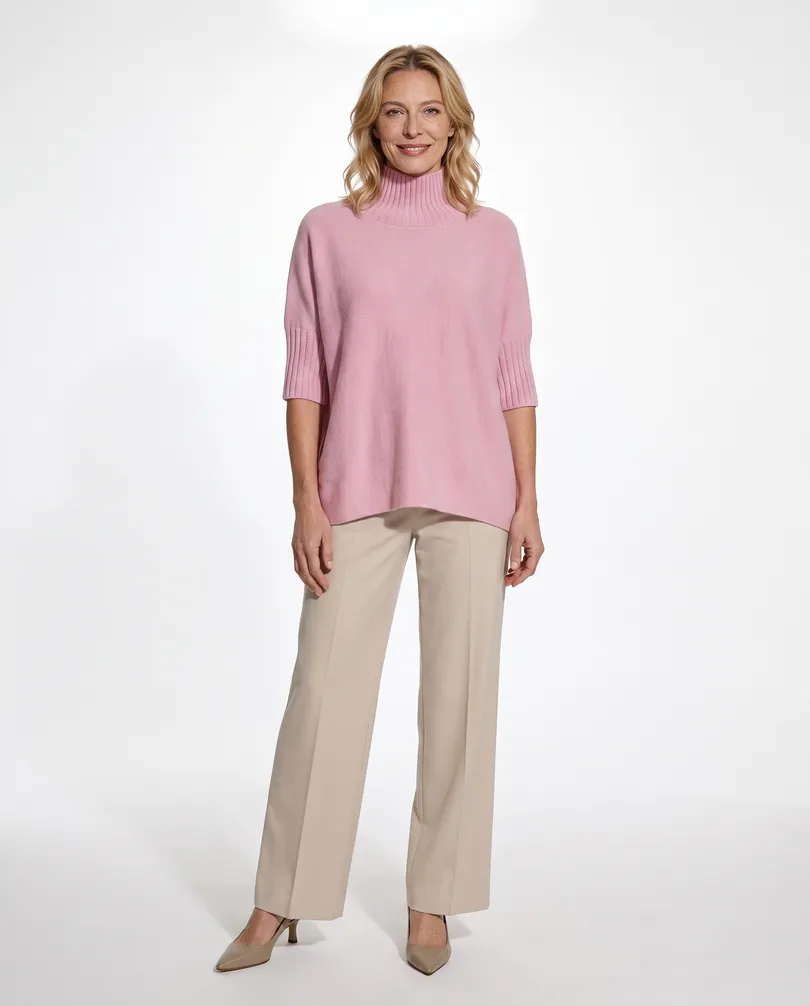 Pullover Kastenform in  rosa von Made in Italy (Bild 3)