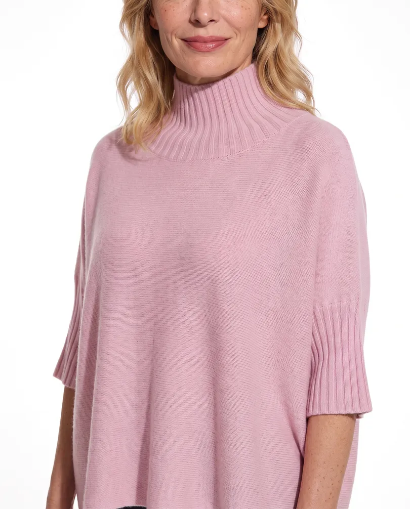 Pullover Kastenform in  rosa von Made in Italy (Bild 4)