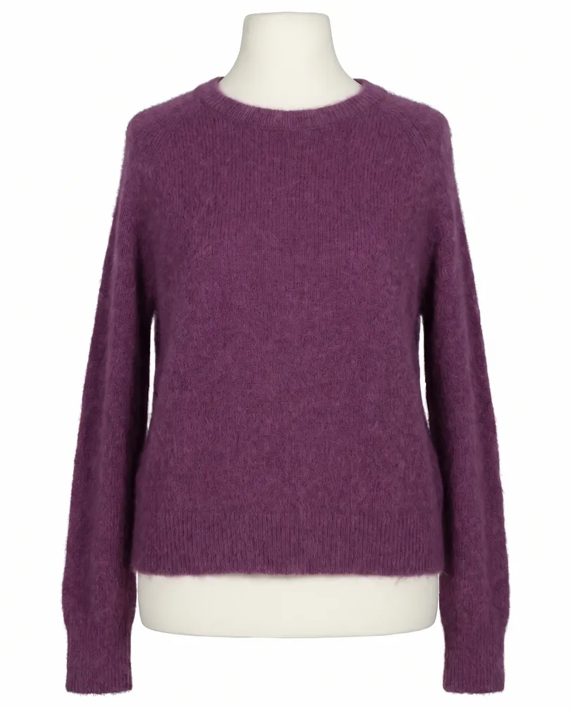 Pullover mit Alpaka in beere von Made in Italy