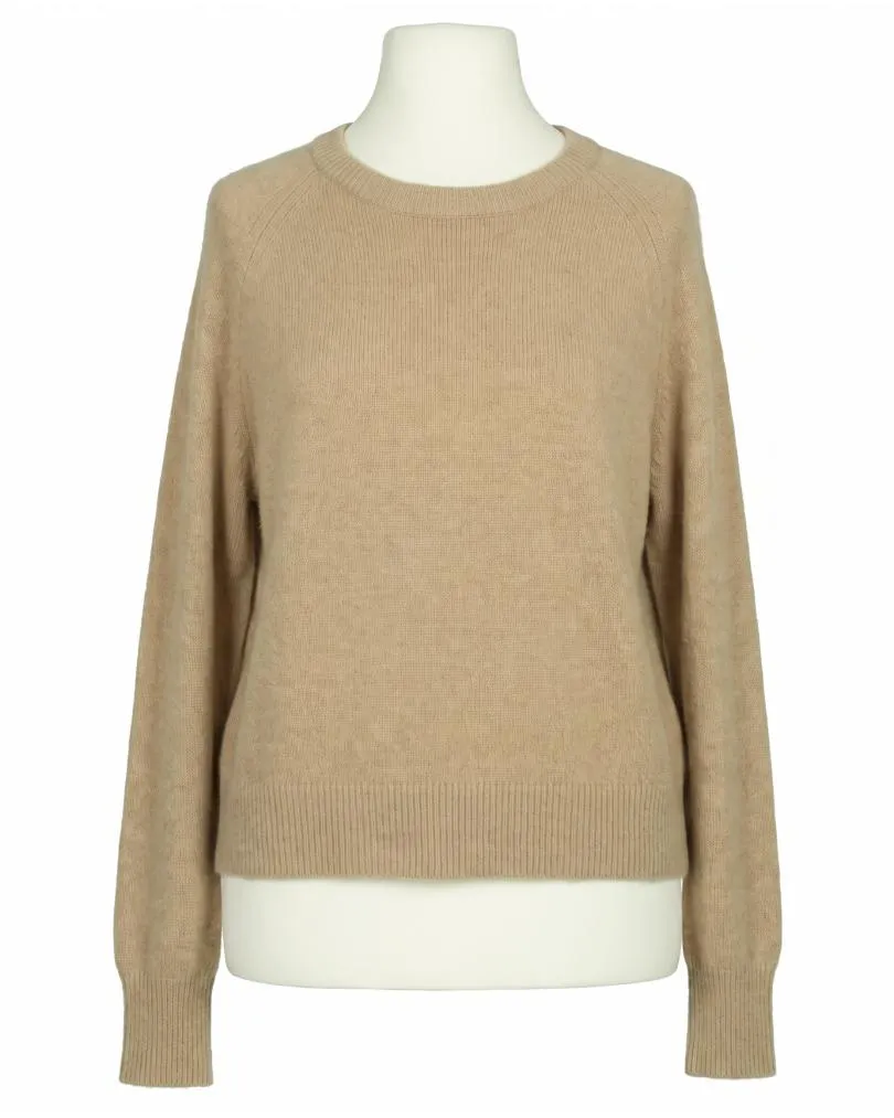 Pullover mit Alpaka in camel von Made in Italy