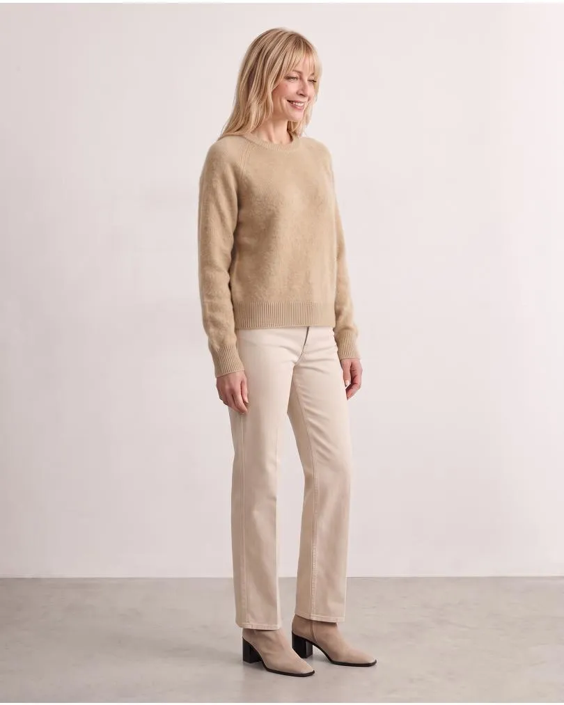 Pullover mit Alpaka in  camel von Made in Italy (Bild 4)