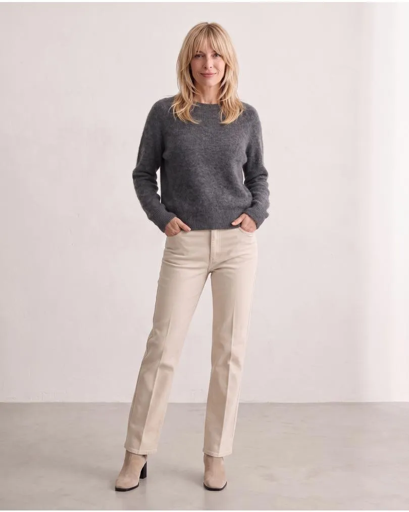 Pullover mit Alpaka in  grau von Made in Italy (Bild 3)