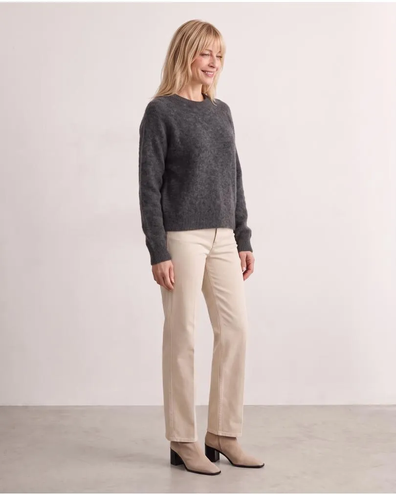 Pullover mit Alpaka in  grau von Made in Italy (Bild 4)
