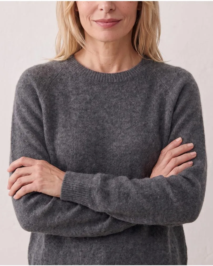 Pullover mit Alpaka in  grau von Made in Italy (Bild 6)