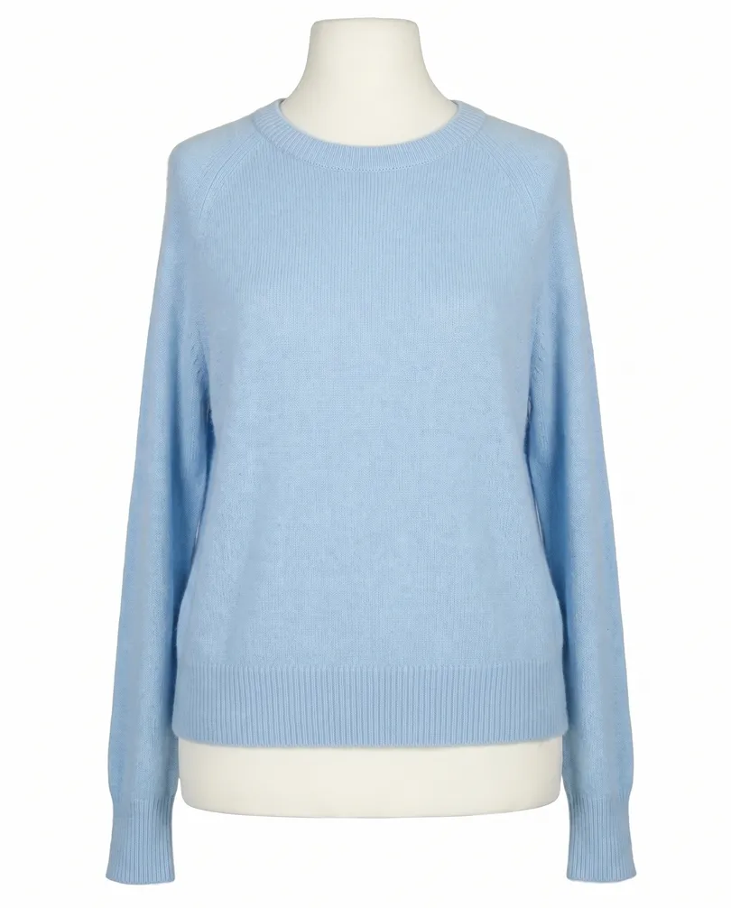 Pullover mit Alpaka in hellblau von Made in Italy