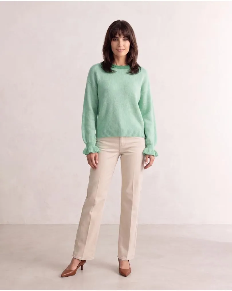 Pullover mit Alpaka in  mint von Made in Italy (Bild 3)