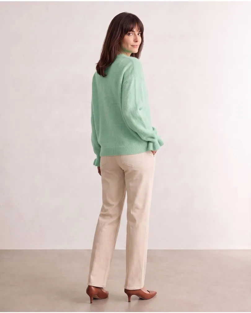 Pullover mit Alpaka in  mint von Made in Italy (Bild 4)