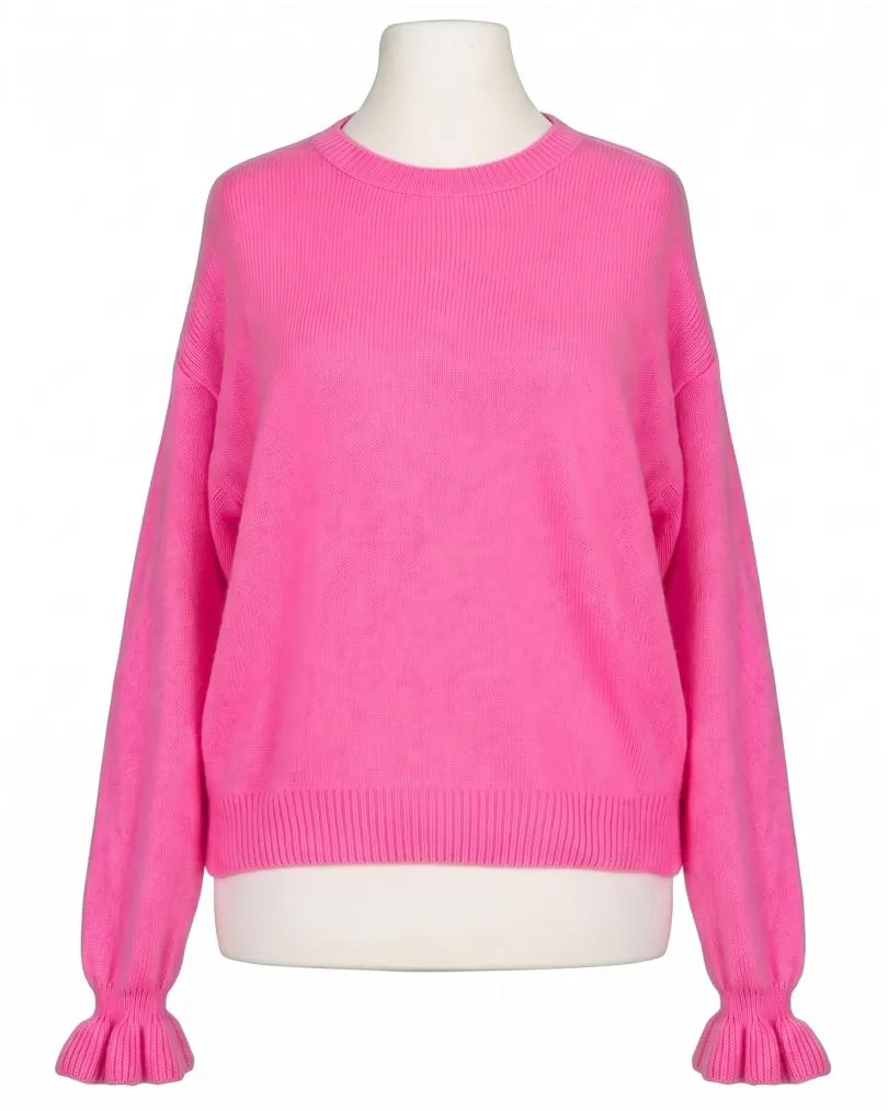 Pullover mit Alpaka in  pink von Made in Italy (Bild 1)