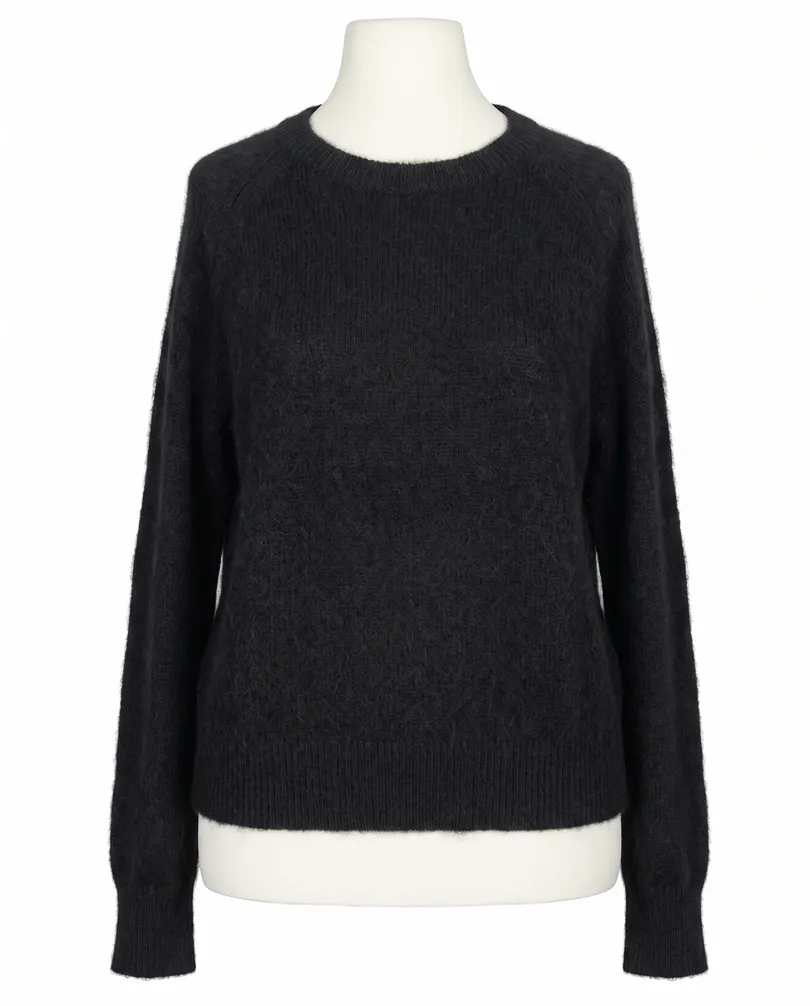 Pullover mit Alpaka in schwarz von Made in Italy