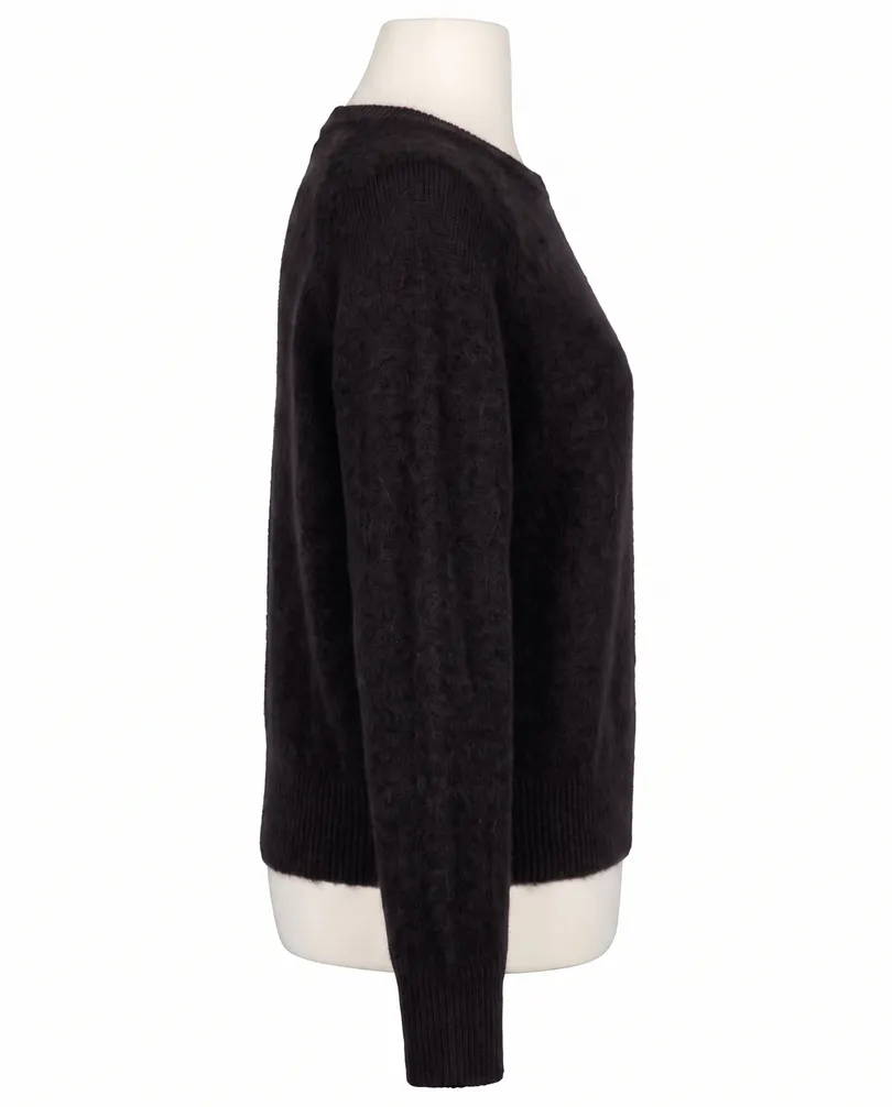 Pullover mit Alpaka in  schwarz von Made in Italy (Bild 2)