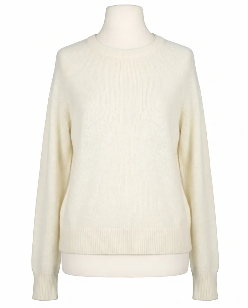 Pullover mit Alpaka in wollwei� von Made in Italy