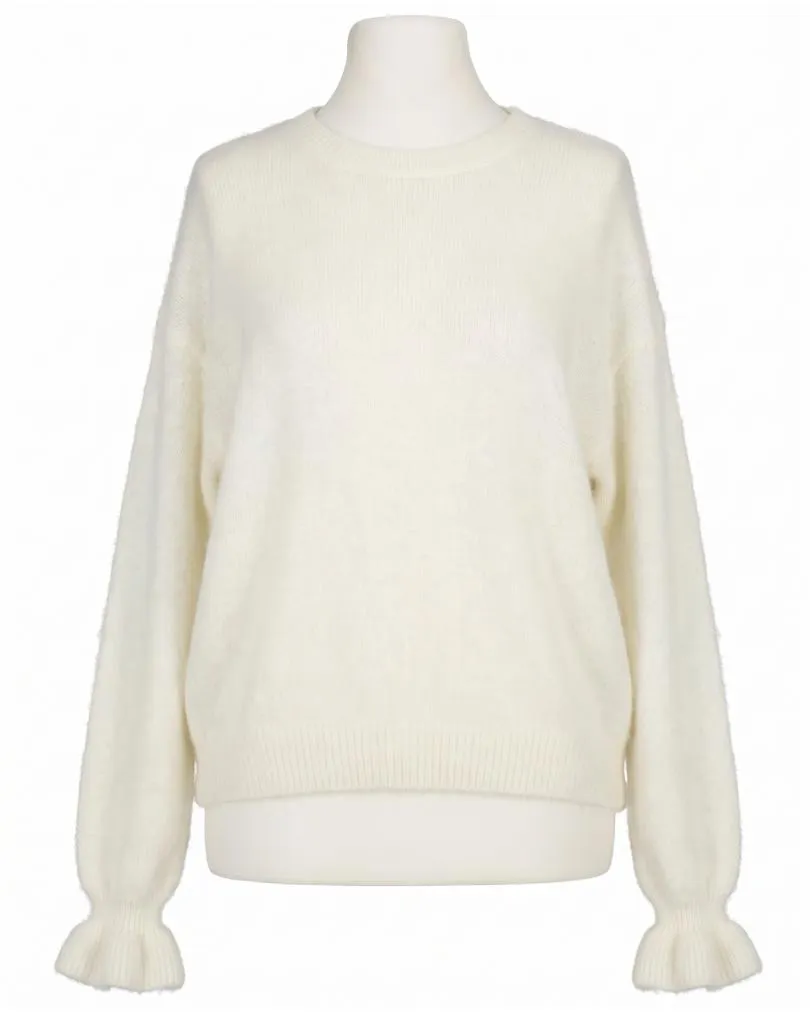 Pullover mit Alpaka in  wollwei� von Made in Italy (Bild 1)