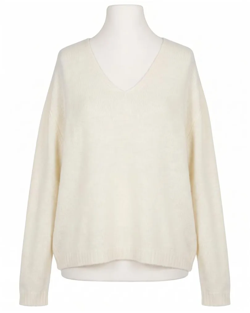 Pullover mit Alpaka in  wollwei� von Made in Italy (Bild 1)