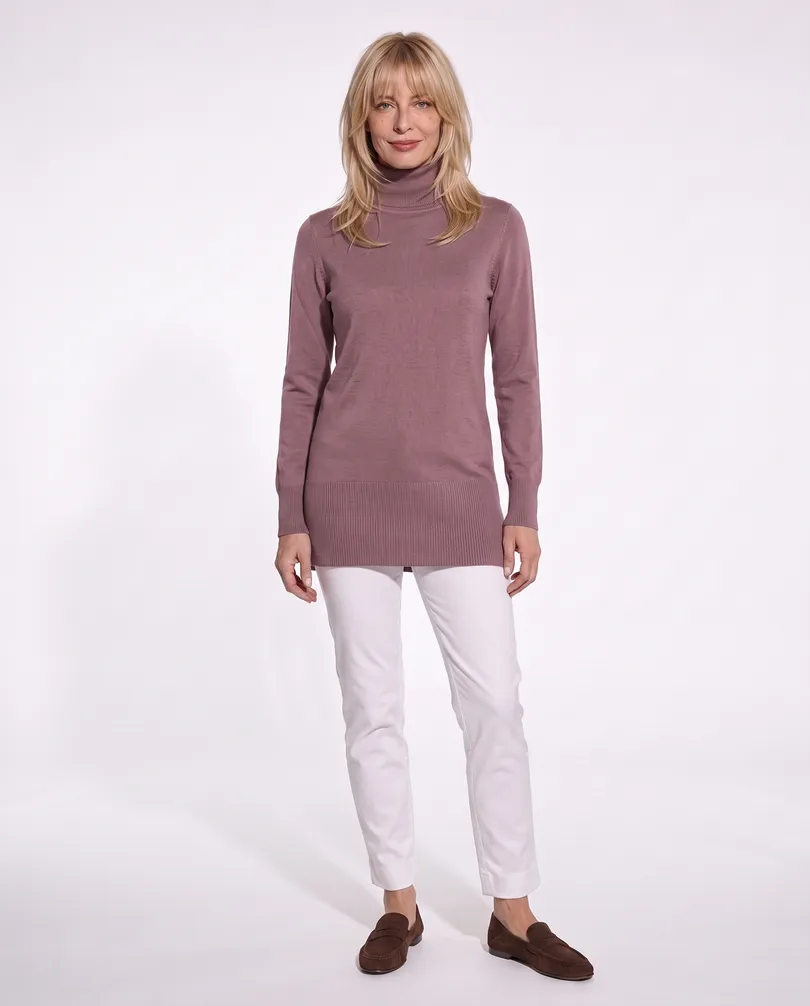Pullover mit Cashmere in  rosenholz von Spaziodonna (Bild 3)