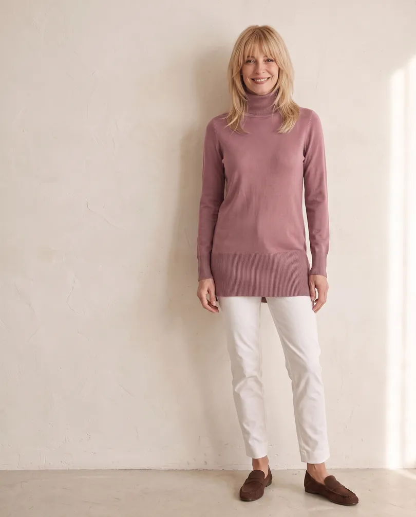 Pullover mit Cashmere in  rosenholz von Spaziodonna (Bild 5)