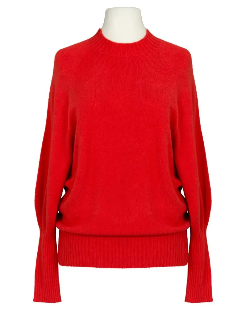 Pullover mit Fledermausarm in  rot von Made in Italy (Bild 1)