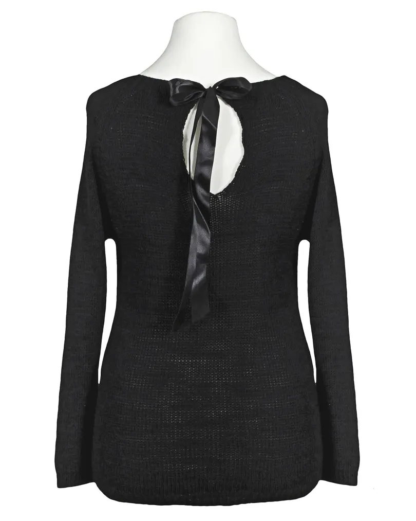 Pullover mit Herzen in  schwarz von fashion made in italy (Bild 2)