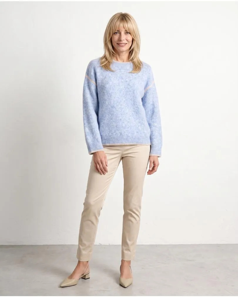 Pullover mit Kontraststreifen in  blau von Selected Touch (Bild 3)