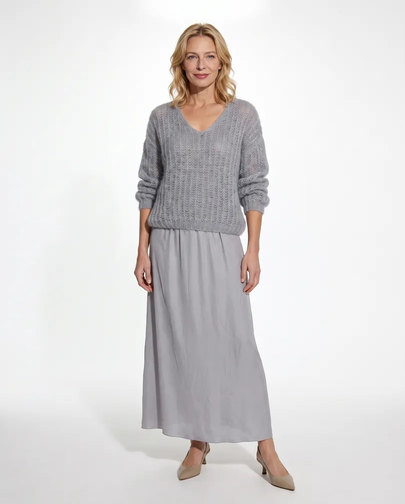 Pullover mit Mohair in  grau von Selected Touch (Bild 3)
