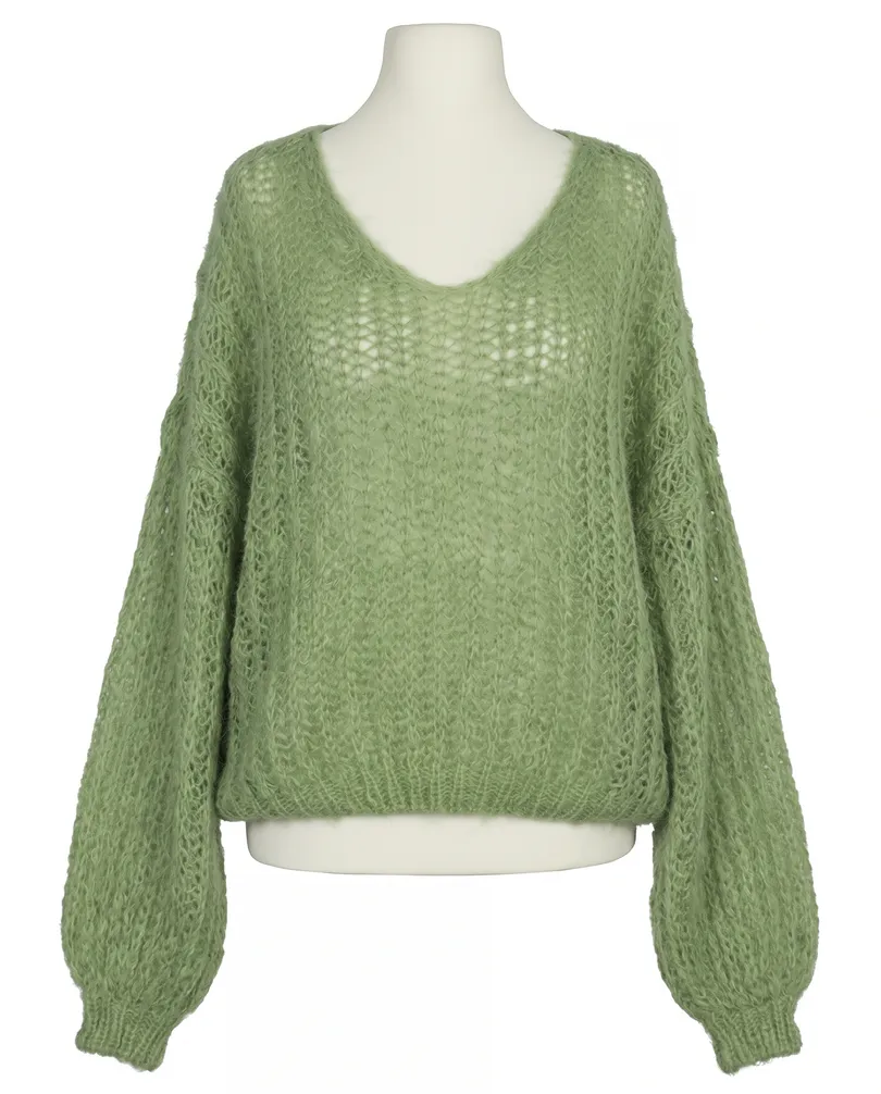 Pullover mit Mohair in lindgr�n von Selected Touch