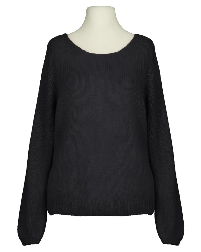 Pullover mit Mohair in  schwarz von Made in Italy (Bild 1)