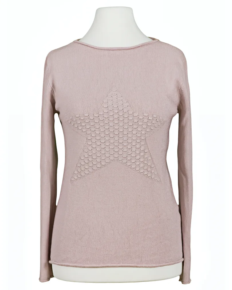 Pullover mit Stern in  rosa von Spaziodonna (Bild 1)