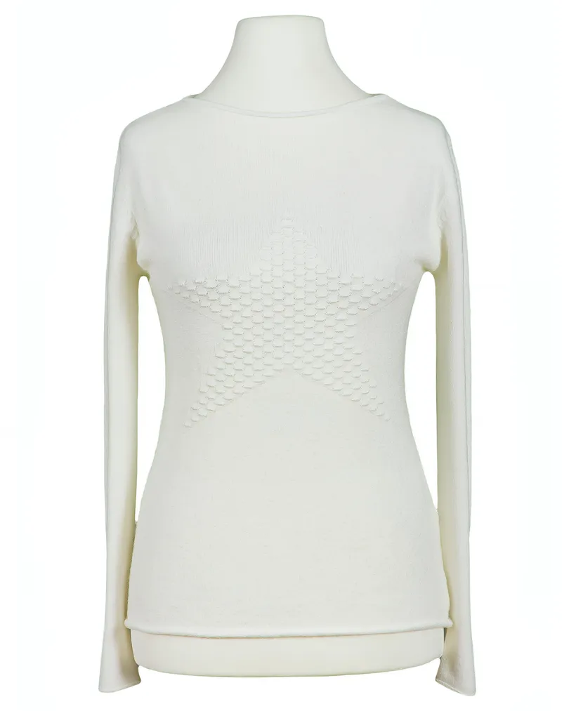 Pullover mit Stern in  wollwei� von Spaziodonna (Bild 1)