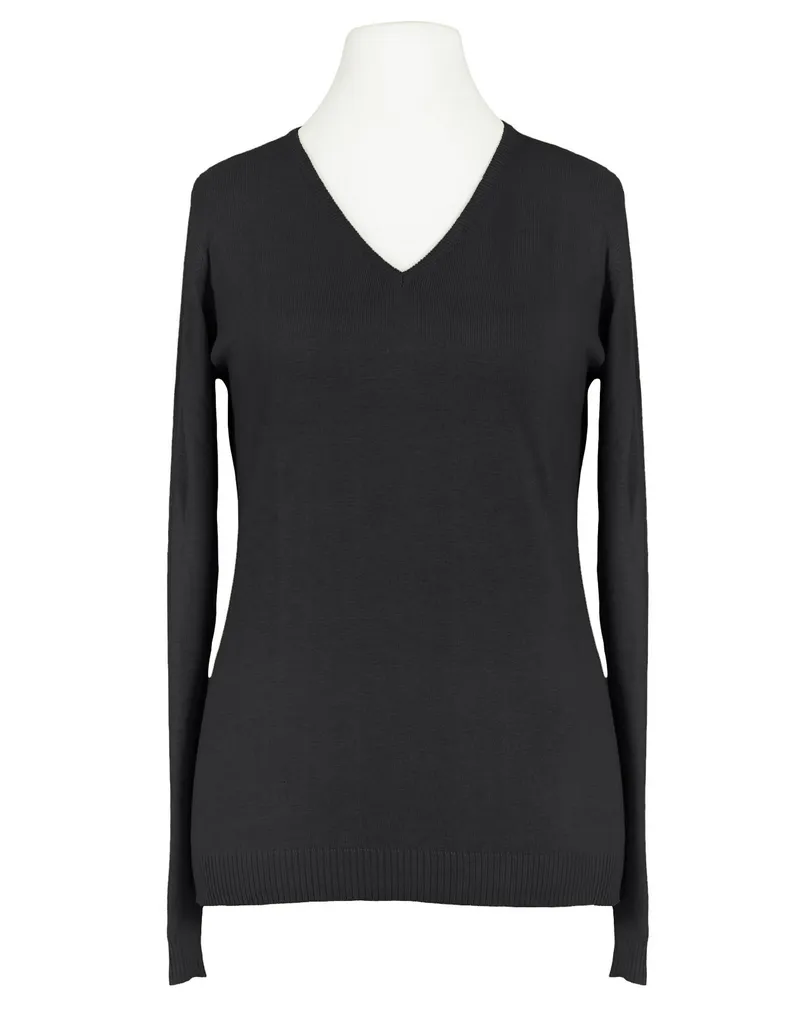 Pullover mit V-Ausschnitt in  schwarz von RESTART (Bild 1)